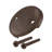 3-1/8" Two-Hole Bathtub Overflow Faceplate and Screws-21698816