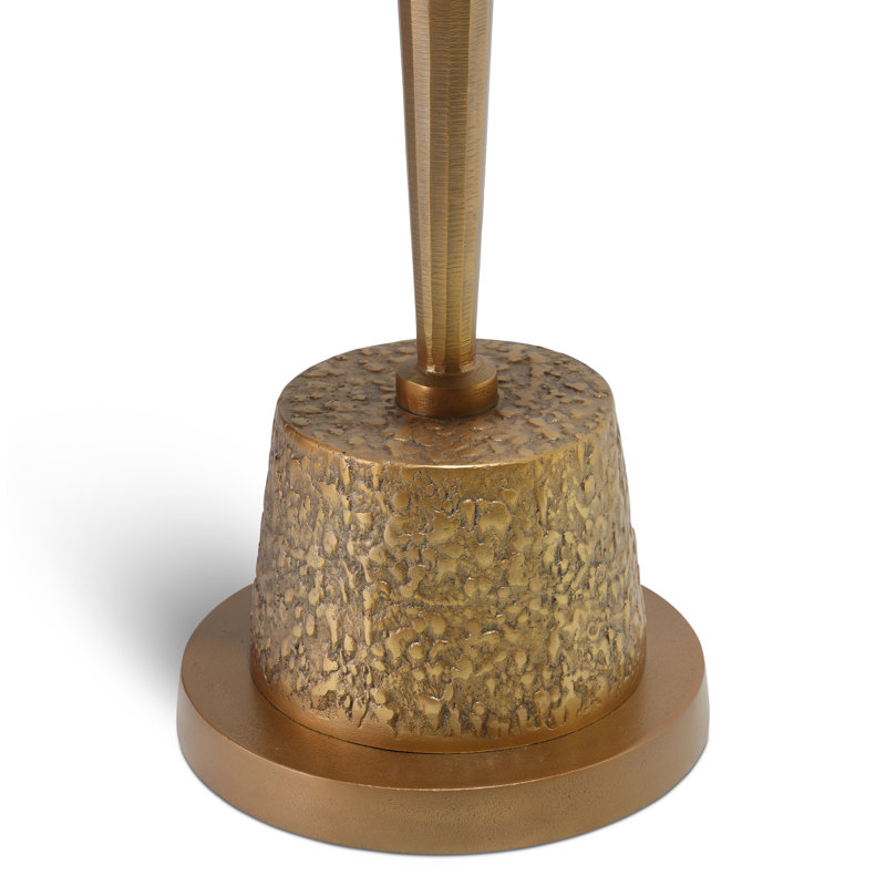 Ines End Table, Antique Brass