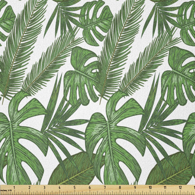 Deette Summer Tropical Philodendron Multi-Purpose Fabric