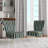 Teal And Gold Elegant Striped Pattern - Upholstered Modern Side Chair, Teal Accent Chair