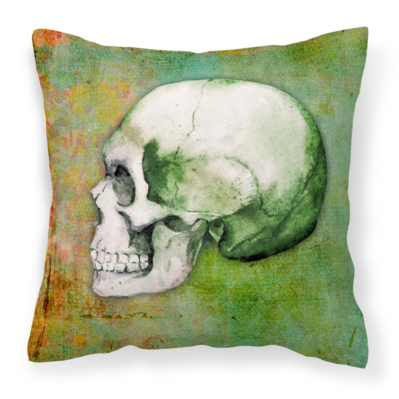 Coussin intérieur/extérieur crâne, 18 po x 18 po