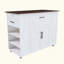 Îlot de cuisine sur roulettes avec rangement et prise de courant - Table de bar rustique mobile, plateau en bois avec tablette réglable et tiroir pour la cuisine, le salon et la salle à manger