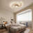 Modern LED black Ceiling Light 28 Heads Dimmable Flush Mount Chandelier