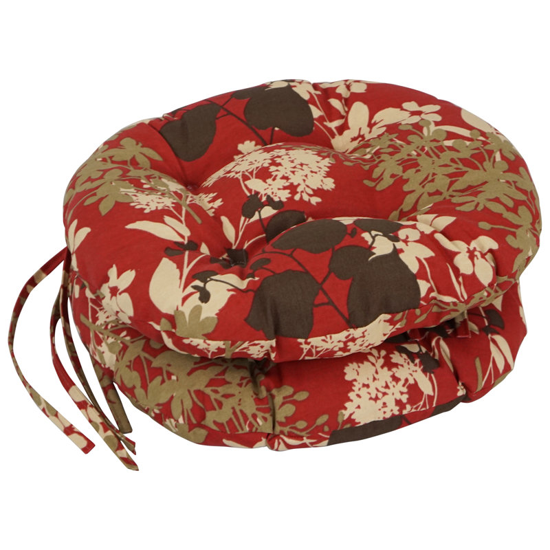 Outdoor 3.5'' Dining Chair Seat Cushion, Montfleuri Sangria
