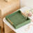 Decorative Tray Set Of 2 With Gold Handles, Modern Shagreen Leather Serving Trays For Coffee Table, Ottoman, Kitchen And Home Decor-2092639234