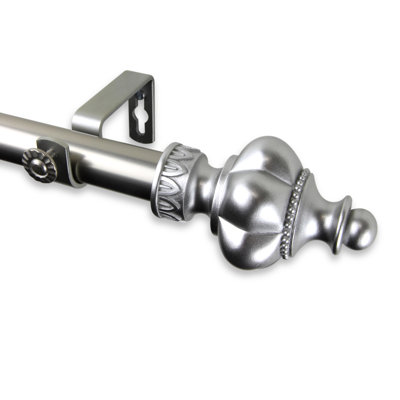 Baney Steel Adjustable Single Curtain Rod
