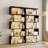 6-Tier Geometric Bookcase with Lighting-1365734062
