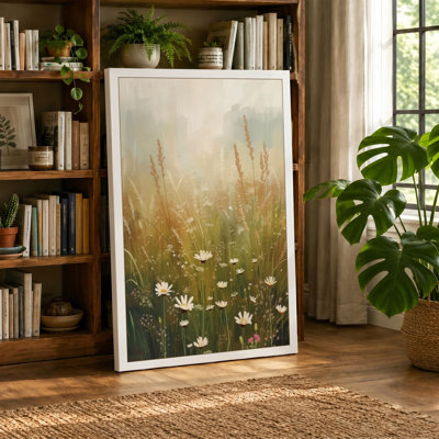 Misty Meadow Botanical - Wrapped Canvas