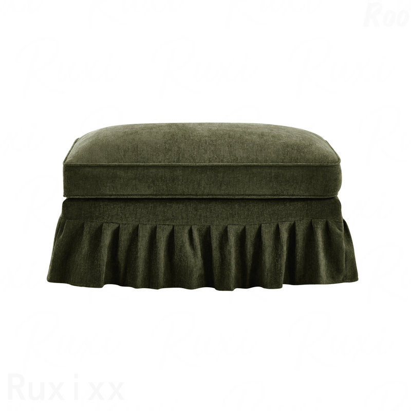 Repose-pieds en chenille - pour le salon, Vert