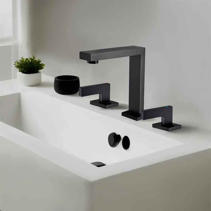 2-handle Bathroom Faucet, Matte Black