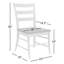 Shannen Woven Ladder Back Side Chair
