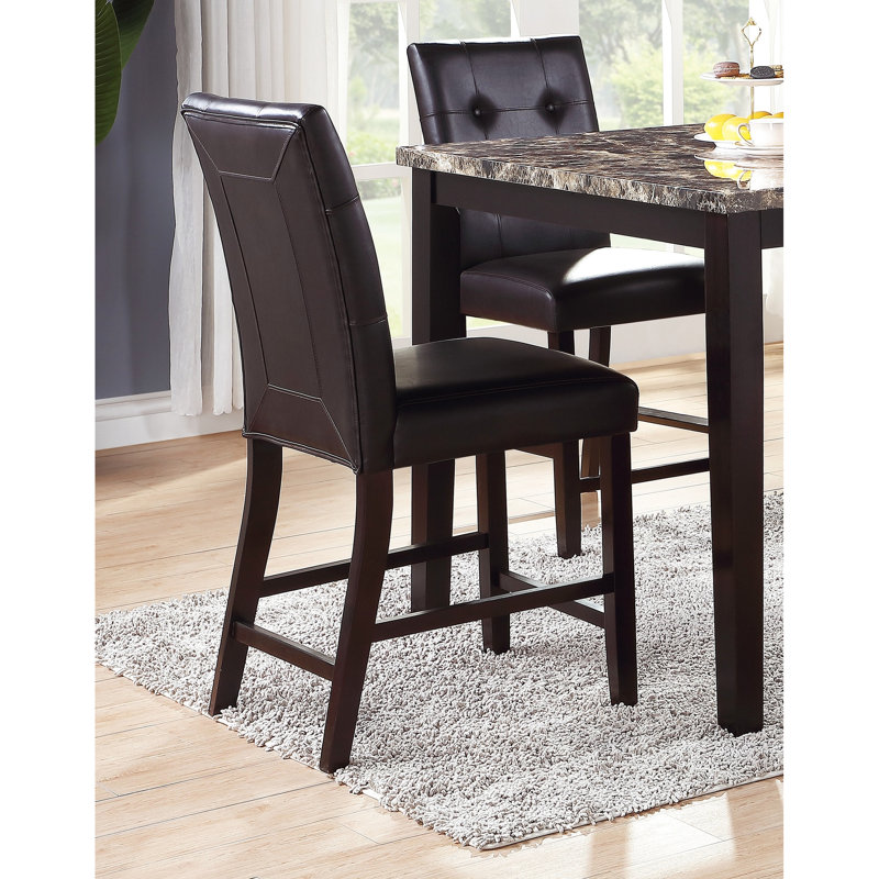 Ensemble de 2 chaises de salle à manger à hauteur de comptoir de style contemporain
