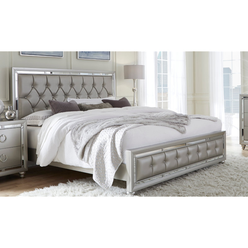 CHLOE GEMSTONE ARGENT LIT PLEIN, Grand lit