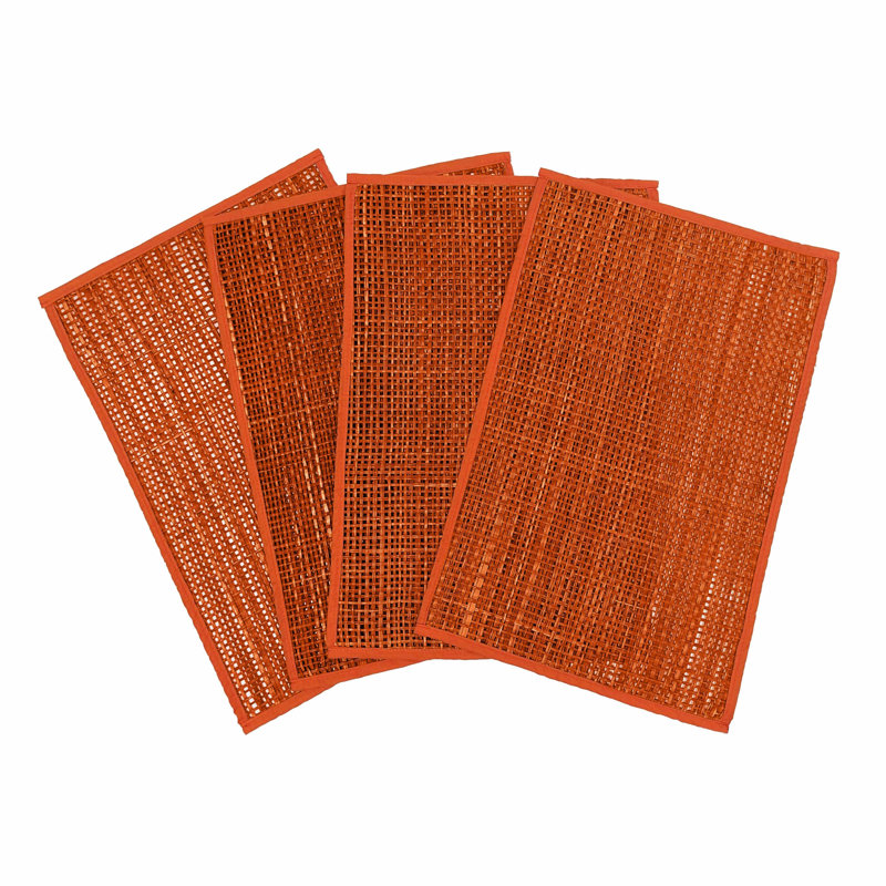 Napperon Corrianne Peele - ensemble de 4, Terracotta