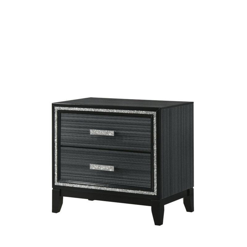 Table de chevet Haiden, Noir