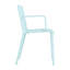 Holiday - Fauteuil empilable moderne en plastique 4 pièces pour une utilisation intérieure / extérieure - Dossier ergonomique à lattes, matériau PP toutes saisons - Patio, balcon, café-558418049