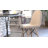 Iker Armless Faux Shearling Faux Shearling Chairs with Modern Wooden Legs-69836265