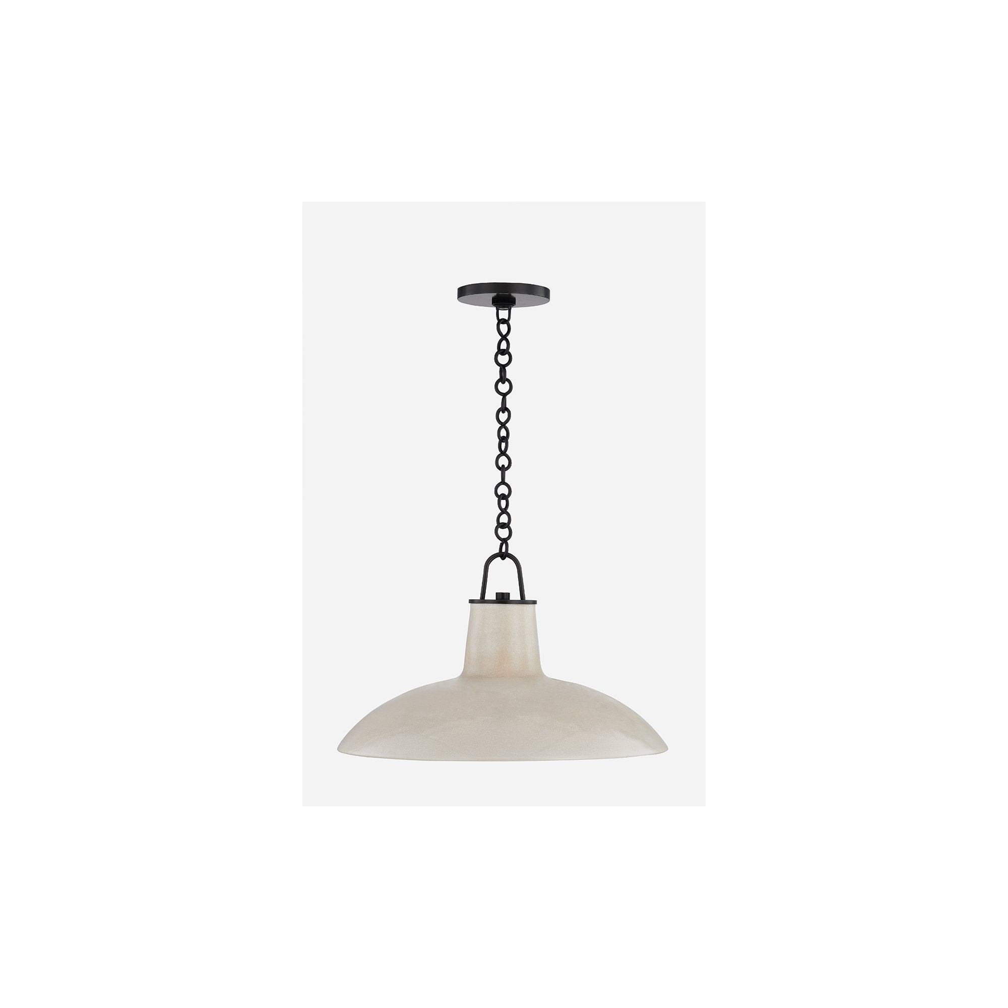 POTTERSVILLE Pendant, Tan, Bronze, 11.25" H x 18" W x 18" D