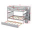 Full Bunk Bed with Built-In Stairs , Trundle Bed Included-134703498