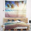 Tapisserie de plage seascape coucher de soleil typique sur les seychelles-28507069