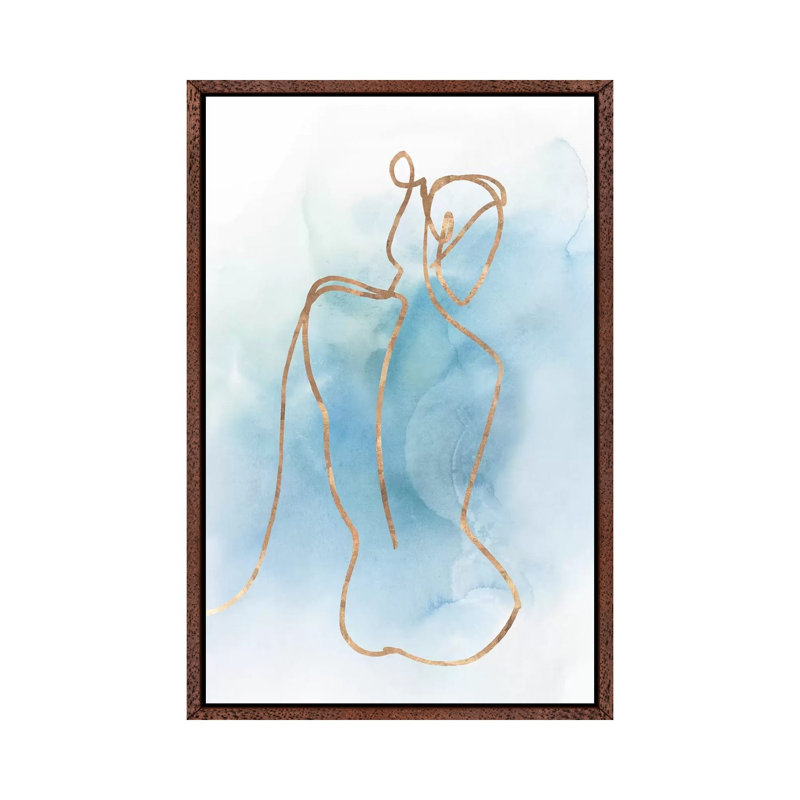 Figurative I by Isabelle Z - Painting on Canvas, 152.5 cm H x 101.5 cm W, Classic Brown Wood Framed