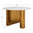 Hemlock Round Marble Top with Iron Base Dining Table