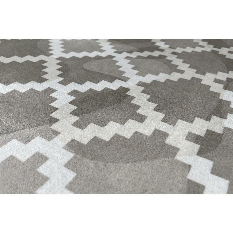 Tapis en polyester tissé à la machine à l'huile d'olive, Rectangle 2 pi x 3 pi