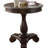 Rene Round Wood Pedestal Side Table, Espresso-110012782