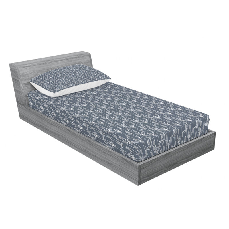 Microfiber Sheet Set, Twin Sheet Set with Fitted Sheet