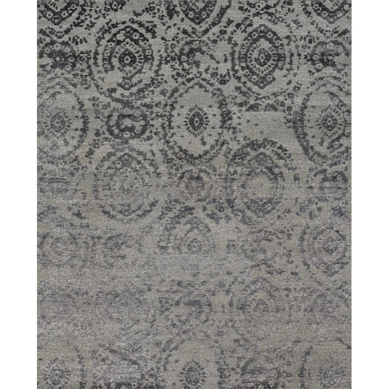 Cyrus Rayon Damask Indoor Rug, Rectangle 2' x 3'
