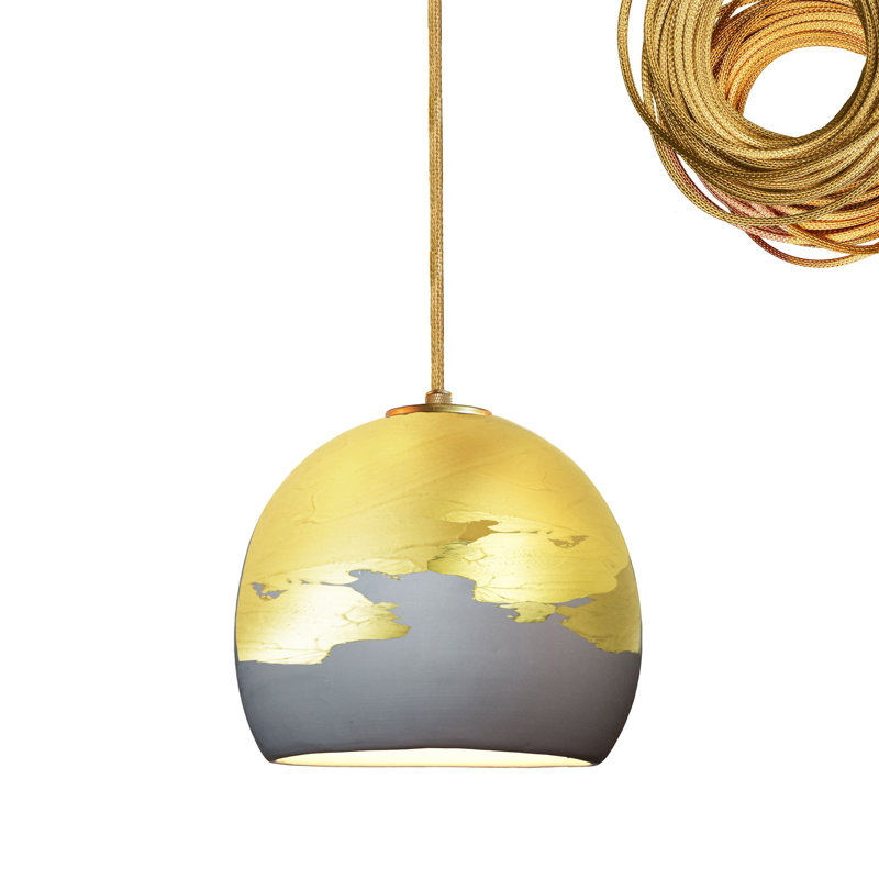 Ombre 1 - Light Pendant, Brass, Matte Gray/Brass, Yes