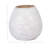 Ceramic Ivory Round Textured Round Vase-89123265