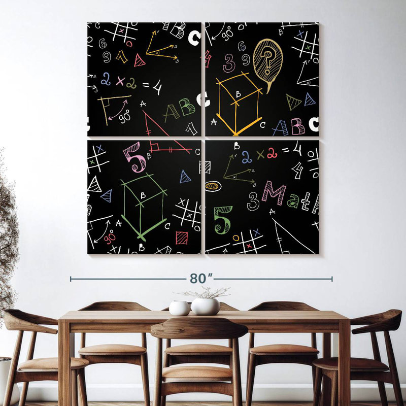 Keiri Math Equation Doodles, 74" H x 74" W