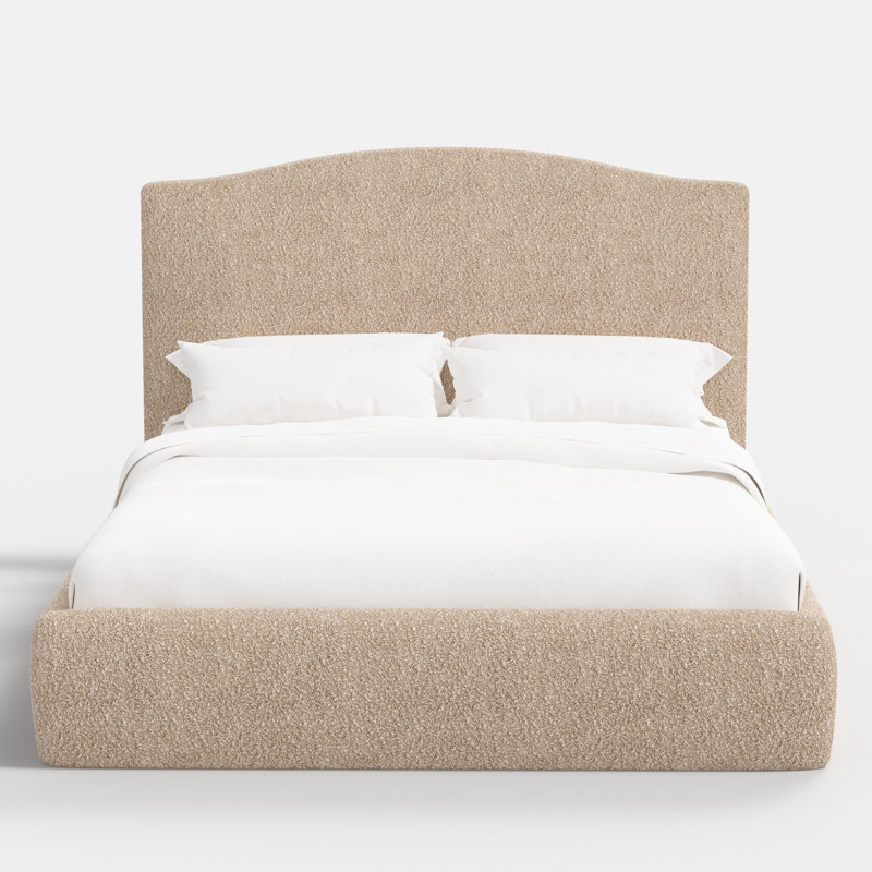 Perigold Upholstered Bed, Queen, Light Brown