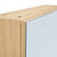 Armoire de salle de bain murale à miroir, armoire à pharmacie, armoire de rangement au-dessus de la toilette avec tablettes et porte-serviettes