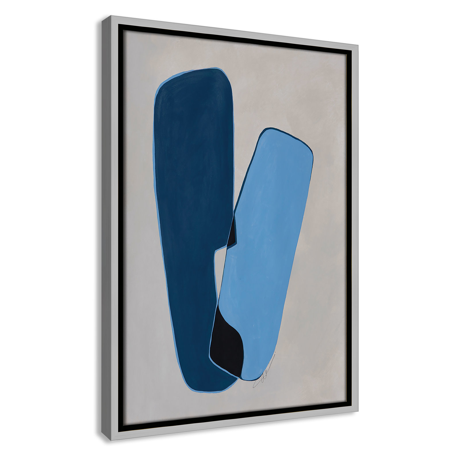 In Unity Collection "In Unity II" Print, 19.5" H x 13.5" W x 2" D, Silver Framed
