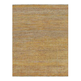 Rug & Kilim’S Contemporary Rug With Gold Stripes And Geometric Patterns