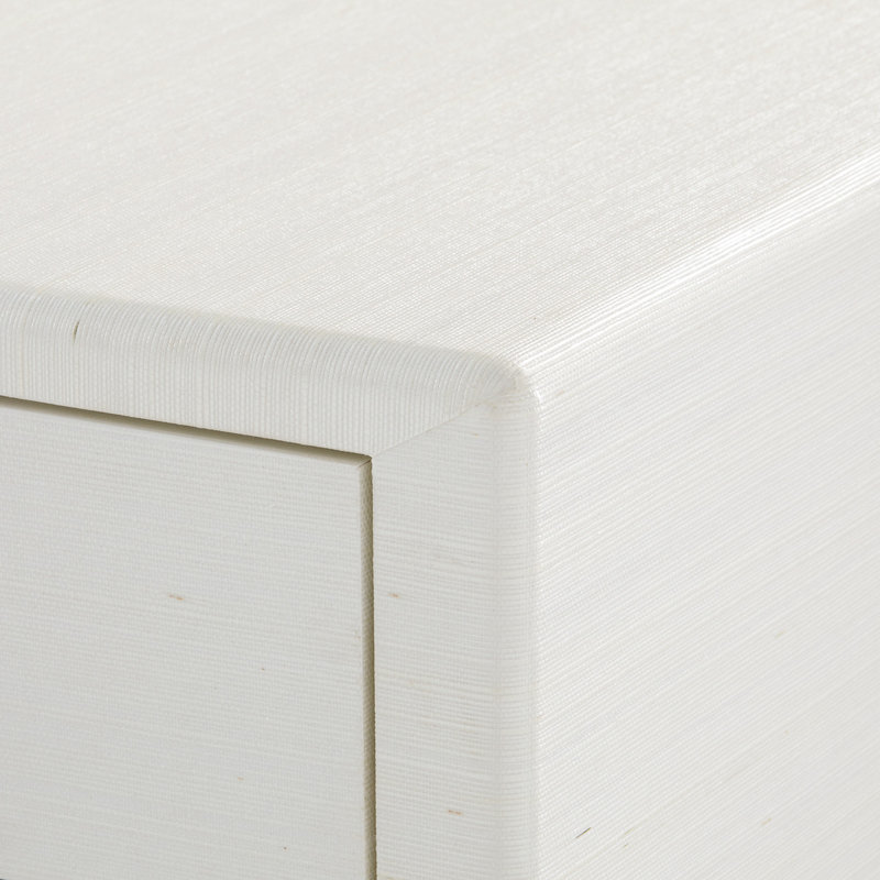 Gianna 3-Drawer End Table, Sand White