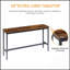 Longue table de bar industrielle avec 3 tabourets rembourrés en polyuréthane, pour les réunions domestiques-2040415602-2040415885-2040415884