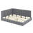Rosetter Full Size Upholstered Daybed/Sofa Bed Frame