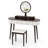 Kiree 4-Drawer Lighted Mirror Vanity Set with Stool -962501788