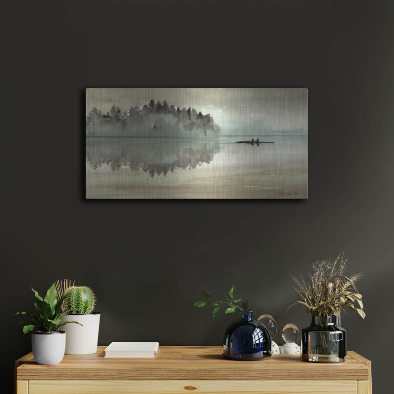 «Lake Fishing I» par Stellar Design Studio, H 12 po x l 24 po