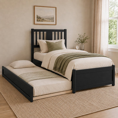 Lit plateforme avec lit gigogne Graham