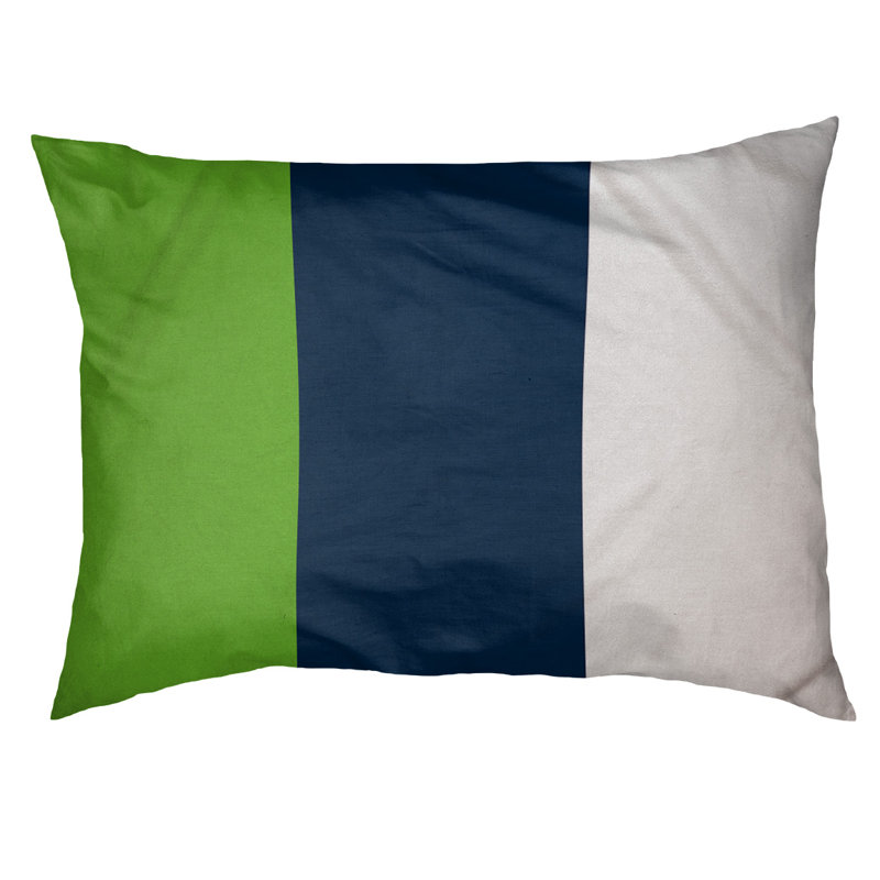 Coussin Detroit, Bleu, Medium (40" W x 30"D x 6.5" H)