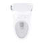 TOTO Ultramax One-Piece Elongated 1.28 GPF WASHLET+ and Auto Flush Ready Universal Height Toilet with CEFIONTECT, Cotton White - CST608CEFGAT40#01