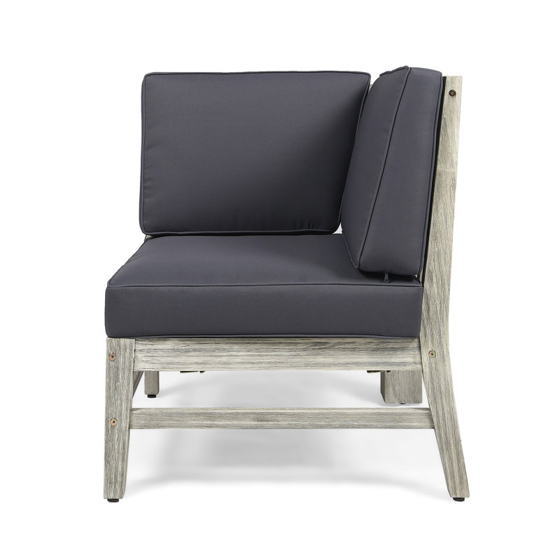 Fauteuil de coin Perla, gris