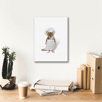  «Chef Mouse» par John Hovenstine, art mural sur toile, 12 po x 16 po