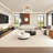 Semi-circular arc  negotiating sofa-106796210-106796212