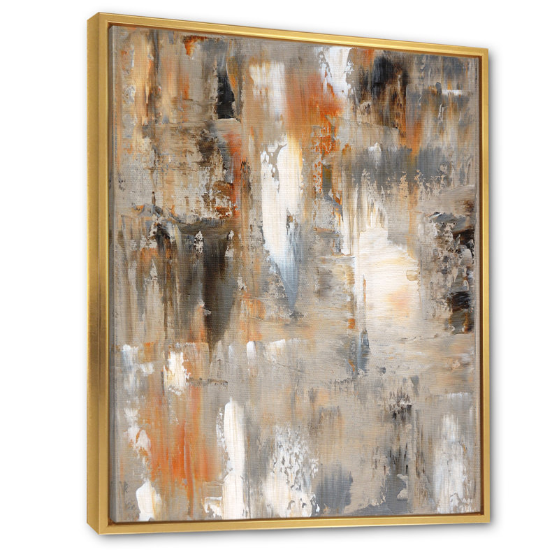 Le brun rencontre le gris - art moderne et contemporain sur toile