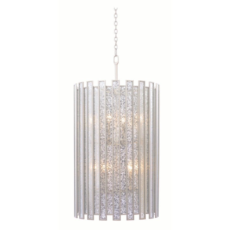 Palisade 8 LT Tarnished Silver Chandelier Kalco